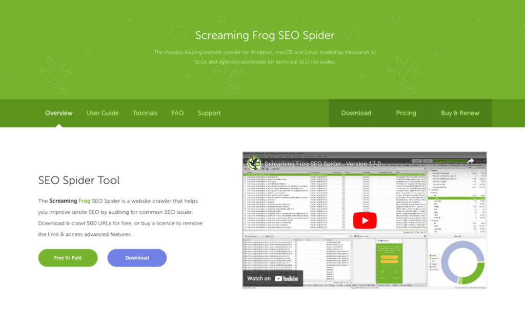 screaming frog seo spider